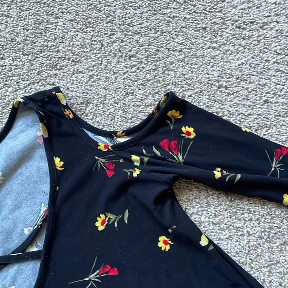 Dressy flower print shirt - Picture 4 of 6